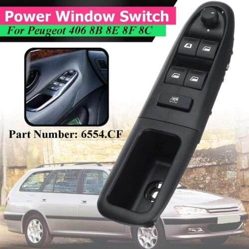 Car Left Front Automobile Electric Door Switch Window Control Glass-frame Riser for Peugeot 406 8B 8B Baujahr 1995-2004 6554CF