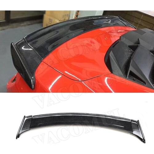 Carbon Fiber Racing Rear Spoiler Boot Wings CV Style For Ford Mustang Coupe 2-door 2015-2019 3 PCS/Set Car Styling