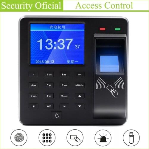 Biometric Fingerprint Recognition Device Time Attendance System Clock Recorder Employee Recognition Recording Electronic Machine