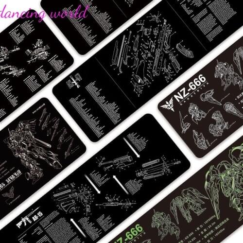 Large Gaming Mouse Pad Gun Pattern Mouse Mat Lock Edge Desk Mat Natural Rubber Non-slip Mousepad for Computer Laptop Gamer XXL