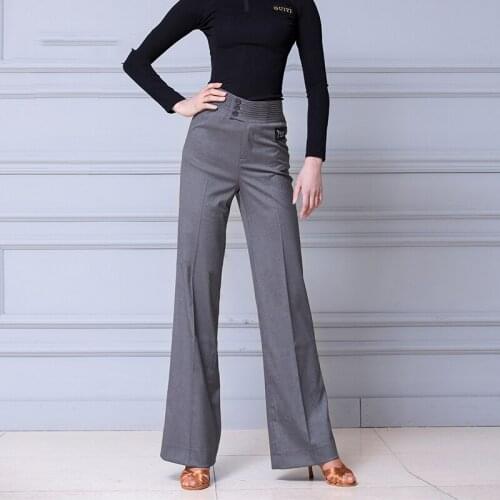 Modern Dance Pants Female Adult Latin Dance Pants Training Pants Wide-Leg Pants National Standard Dance Pants Costumes DN9655