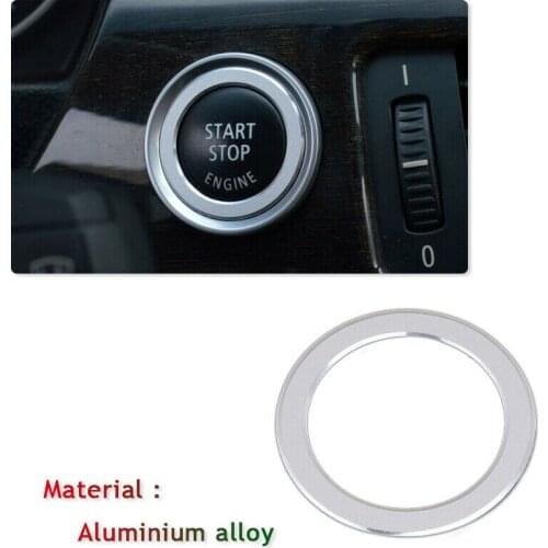 Car Decor Switch Decoration Trim For BMW 3 Series E90 Engine Start/Stop Button Car Styling Car Interior Supplies Car Accessories