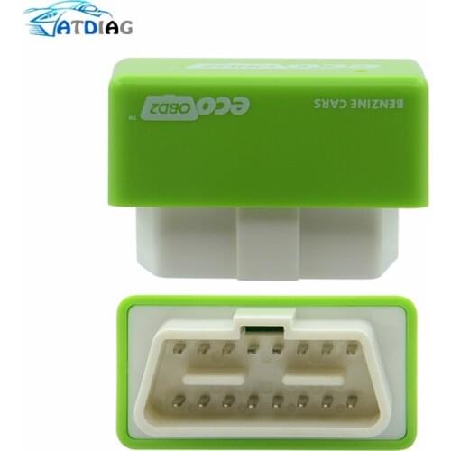 Hot sale!!! 15% Fuel Save EcoOBD2 Chip Tuning Box Petrol Gasoline Cars Plug & Drive Device OBDII Diagnostic Tool Retail Box