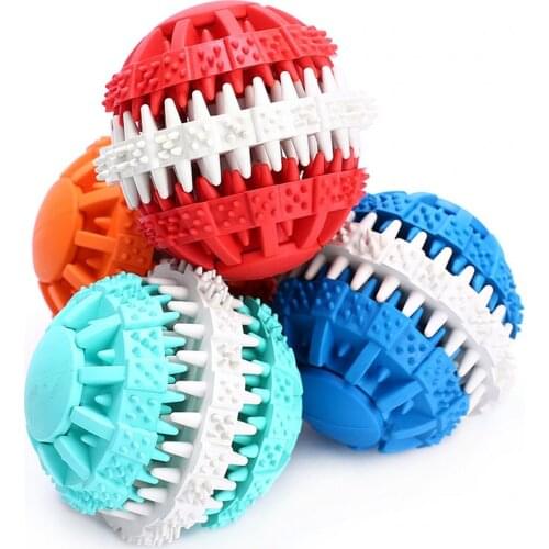 High Quality Pet Dog Chew Toys Tooth Cleaning Pure Natural Non-toxic Rubber Can Be Put Snack Ball For Cat Puppy Toy Pet Supplies