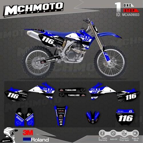 Customized Team Graphics Backgrounds Decals 3M Custom Stickers For 06-09 YZF250-450 07-14WR250F 07-11WR450F