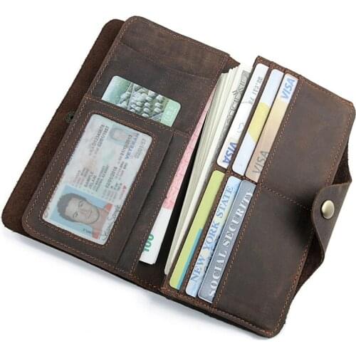 Money Clips Card Holders Wallet Bags Unisex Genuine Leather Men Women Day Clutch Wallets Bag