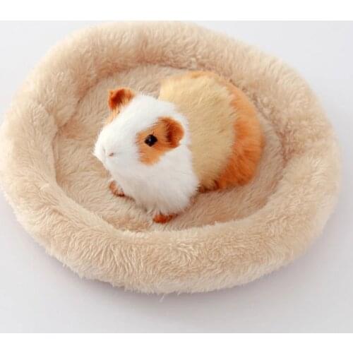 Hamster Nest Pad Velvet Warm Pet Cushion Hedgehog Chinchilla Rabbit For Rodent/Guinea Pig/Rat/Hedgehog 8 Colors S/L Pet supplies