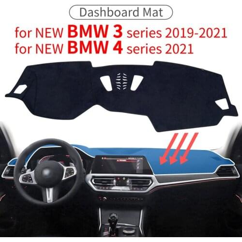 Smabee Dash Mat Dashmat For BMW 3 Series 4 Series 2019-2021 M3 M4 Anti-Slip Mat Dashboard Cover Pad Sunshade Carpet Accessories