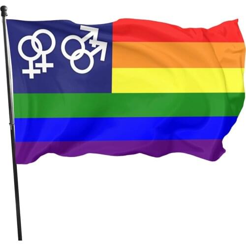 90x150cm LGBT Flags Gay Lesbian Bisexual Pride Rainbow flag