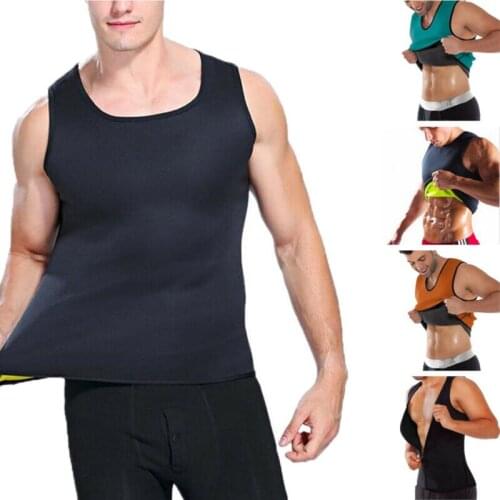 UK Men Slim Shaper Neoprene Belt Fitness Gym Sport Vest Sweating For Fat Burning Waist Body Suits