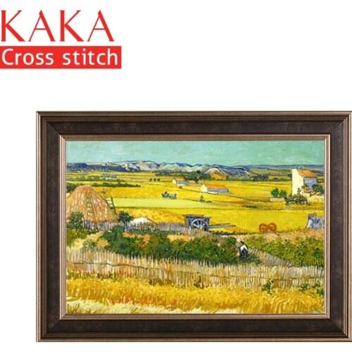 KAKA Cross stitch kits,Embroidery needlework sets with printed pattern,11CT-5D canvas for Home Decor Painting,landscape CKS0024