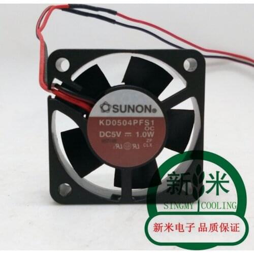 NEW SUNON 4cm 4010 KD0504PFS1 5V 1.0W 2lines silence cooling fan