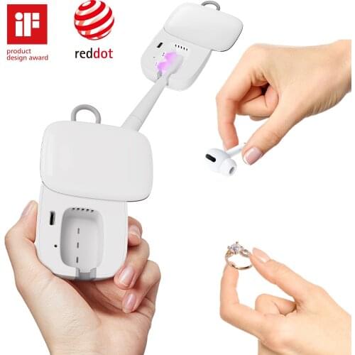 Punch-free UV Light Toothbrush Sterilizer Toothbrush Holder USB Charging Ultraviolet Tooth Brush Disinfection Box Antibacteria