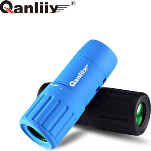 Qanliiy Pocket mini monocular telescope high hd binoculars 3 colors Suitable for women and children