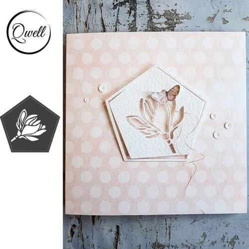QWELL Flower Negative Magnolia Metal Cutting Dies for Scrapbooking and Card Making Paper Embossing Craft New 2019 die cuts