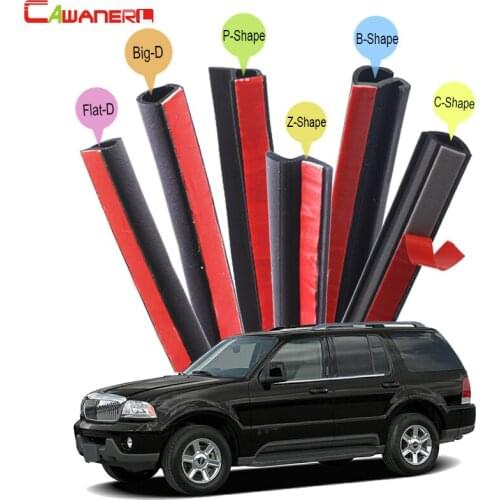 Cawanerl Full Car Rubber Sealing Seal Strip Kit Seal Edging Trim Weatherstrip For Lincoln Aviator MKC MKX MKT Navigator