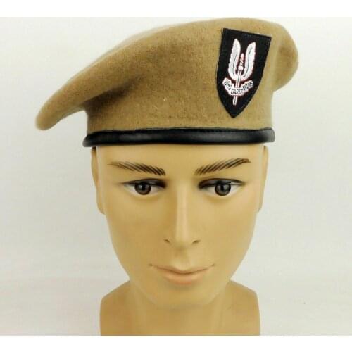 UK British SAS Army SPECIAL Regiment KHAKI Wool Beret Hat Military Cap Size XL armyshop2008