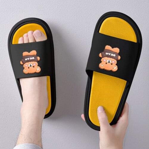 Summer Women Slippers Anti Slip Comfortable Female Causal Sandals Soft Bottom Cartoon Bear Fashion Women Flip Flops Large Size
