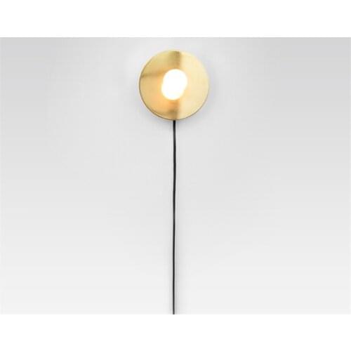 Post-modern Gold Circular Wall Lamps Bedroom Living Room Designer Lamps Modern Home Dining Room Sconces Wall Lights Lighting