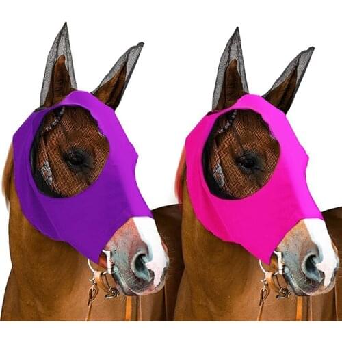 Pet Supplies Horse Face Mask Horse Face Mosquito Hood Anti-Mosquito Fly Mask Equestrian Mask