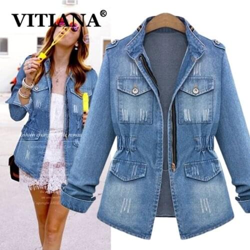 Женские осенние куртки VITIANA China At AliExpress