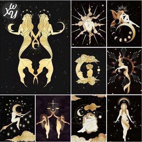 WEIWEI Magic Art 5D Diamond Painting Full Square/round Cross Stitch Kits Mosaic Fantasy Picture of Rhinestone Handmade for Decor