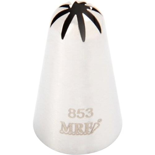 20pcs/lot)Free Shipping FDA High Quality Stainless Steel Medium Cake Decorating Closed Star Flower Nozzle#853