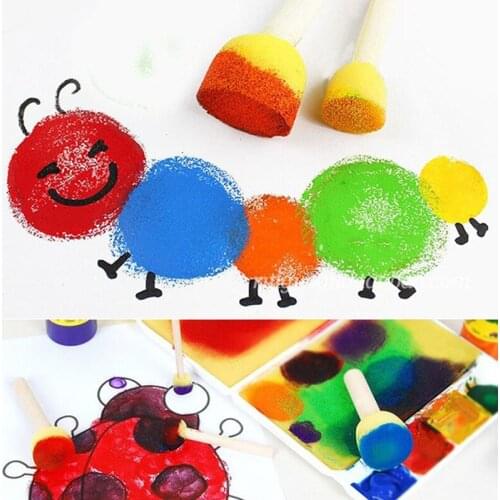 39pcs/set Children Diy Foam Painting Graffiti Brush Painting Supplies Art Set Crafts Creative Sponge Brushes Funny Drawing Toys