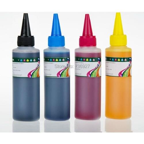4X 100ml T7011 T7021 T7031 Refill Dye ink for Epson WP-4000 4015DN 4025DW 4095DN 4500 4515DN 4525DNF 4535DWF printer