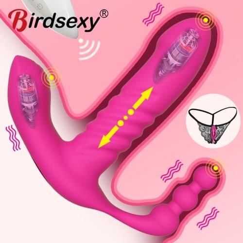 Anal Plug Vibrators For Men Prostate Massager Masturbators Women Vagina Stimulator Dildos Remote Control Male Anus Butt Sex Toys