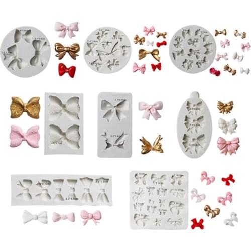 Bowknot Complete Works Modeling Silicone Mold DIY Fondant Chocolate Cake Baking Mold Baking Pan Kitchen Accessories