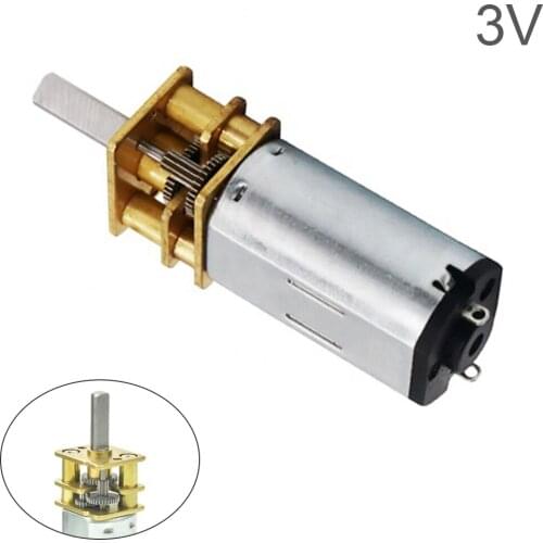 DC 3V N20 Mini Micro Metal Gear Motors with Gear wheel DC Motors 15/30/50/60/100/200/300/500/1000RPM