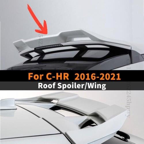 Decoration Tuning Accessories Roof Rear Spoiler Wing Air Deflector Refit Splitter For Toyota CHR C-HR 2016 2017 2018 2016-2021