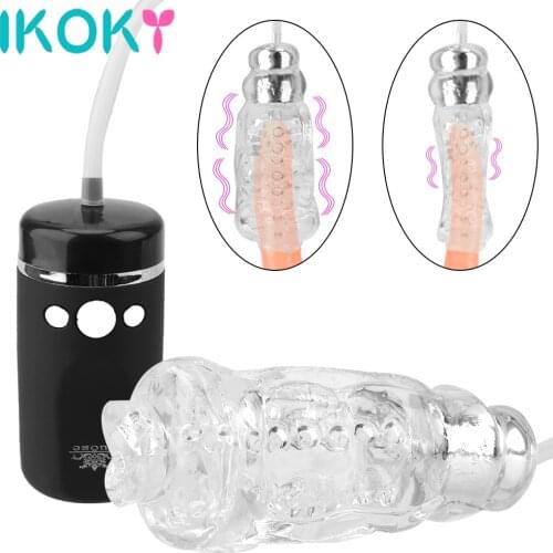 IKOKY Strong Suck Machine Oral Sex Male Masturbator Cup,Electric Blowjob Vibrating Pussy Sex Toy For Men Sex Product