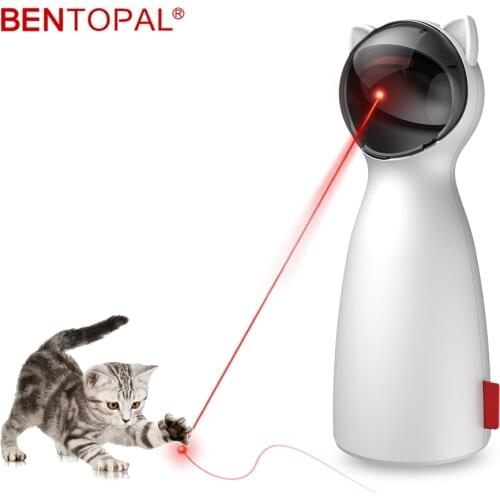 BENTOPAL- -Interactive Cat Laser Toy Pet Laser Pointer for Cats and Dogs Automatic Rotating Catch Training Smart Cat Toy Pet Toy