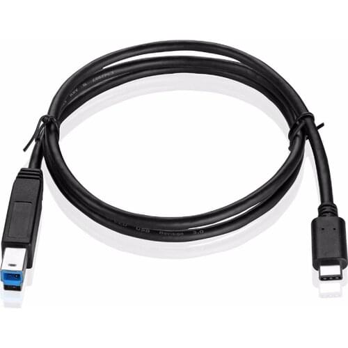 USB Type C to Type B Cable - SuperSpeed Standard USB 3.0 Male Port With Reversible Type C Connector Design For Printer Scanner