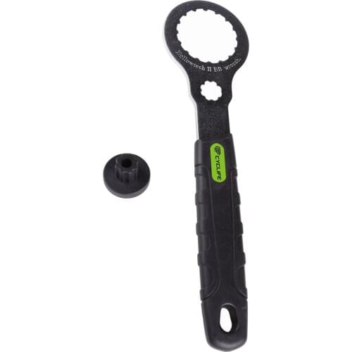 Bike Bottom Bracket Wrench High Carbon Steel Rubber Grip 16-Notch Installing Spanner Remover Installer