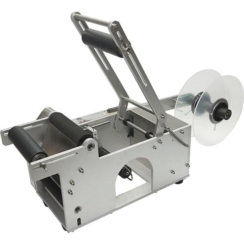 LT50 semi automatic circular Sticker labeling machine Round Bottle Beer Cans Wine Adhesive Labeler Label Dispenser Machine