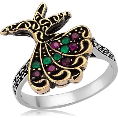 Original silver , Authentic Whirling Dervish, Ring, Good Quality and Affordable Authentic ,Rings Types