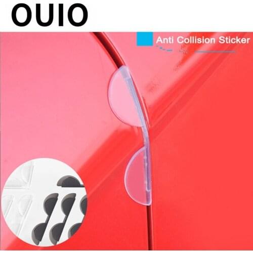 OUIO 1Set Car Door Edge Guard Anti Collision Sticker Strips For Seat Leon Ibiza Skoda Rapid Fabia Octavia Yeti Audi A3 A4 B8 B6