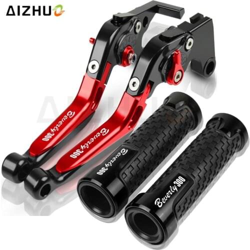 Beverly 300 CNC Brake Clutch Levers FOR PIAGGIO BEVERLY 300 2011-2018 2017 2016 2015 Motorcycle Handlebar Handle Bar Hand Grips