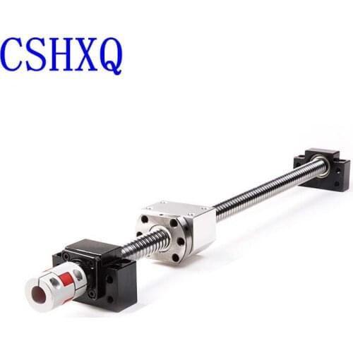 Ballscrew SFU1204 Rolled Ball Screw C7 Length-1100mm with End Machined + 1204ballnut + Ball Nut Housing + Supporter for CNC