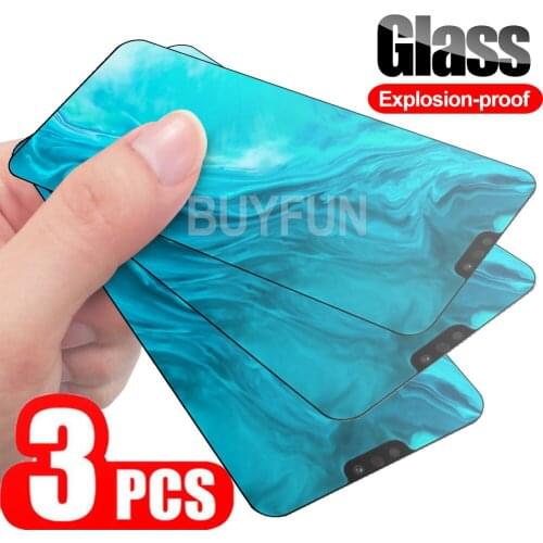 3 PCS Safety Glass For Huawei Honor 10X 9X Lite Full Cover Film For Honor10x Honor9X Lite protective tempered glas Honer 10 x