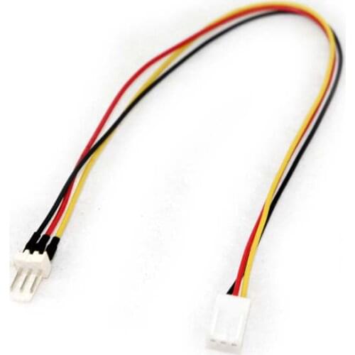10pcs 2x 3 Pin Fan Power Splitter Cable Lead 1 Female to Male Motherboard 25cm