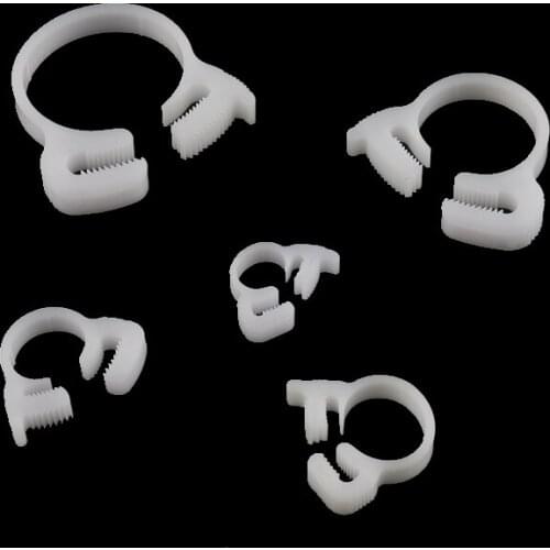 10pcs 3.8-12.4mm Plastic Pipe Clamp High Quality PP Connectors Tighten and Seal Universal Accessories