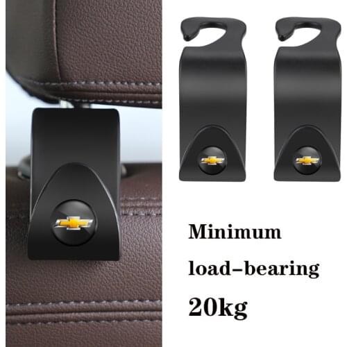 2Pcs ABS Car Rear Seat Back Portable Hanging Hooks For Chevrolet Cruze Captiva Trax Malibu Tahoe Equinox Impala Sonic Traverse