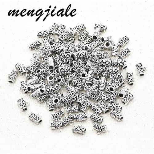 26pcs/lot Bails Beads For Jewelry Making DIY Necklace Bracelet Antique Silver Bails Beads Charm Bails Beads 12*9mm
