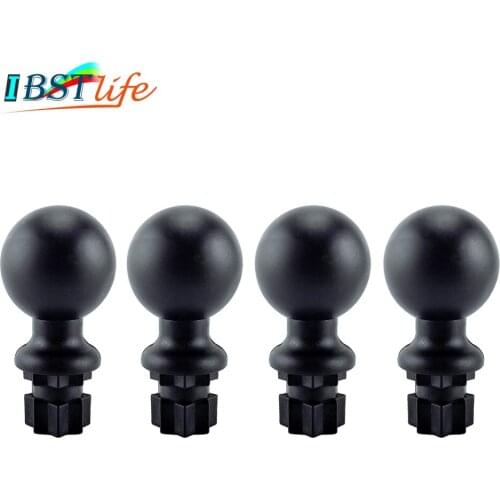 4PCS Nylon Kayak Ram Mount Base Track Mounting Base for Ram Fishing Rod Rack Pole Holder Kayak Canoe Boat Sailboats Accessories