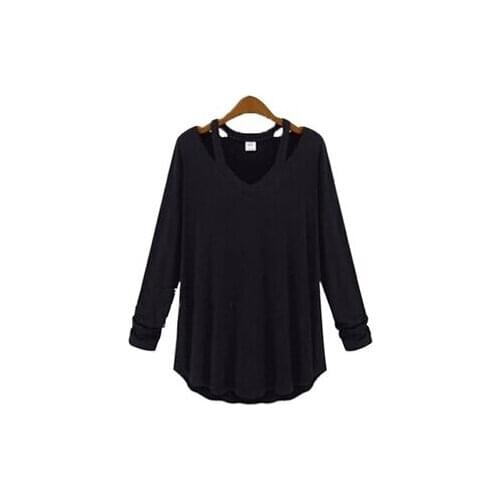 Blouses shirts women street style cut out long sleeve blusas femininas fashion casual bandage blouse top sale