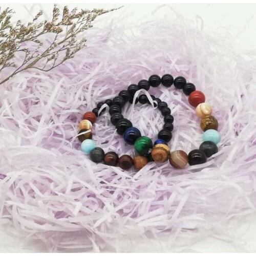 2020 Eight Planets Bead Bracelet Men Natural Stone Universe Yoga Chakra Solar System Bracelet Men Jewelry Drop Shipping
